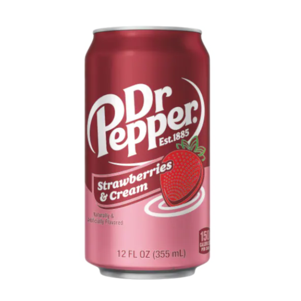 Drinks Dr Pepper Strawberries & Cream NPM 355ml 12