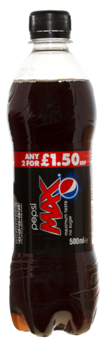 Drinks Pepsi Max PM 2 For 1.50 500ml 12