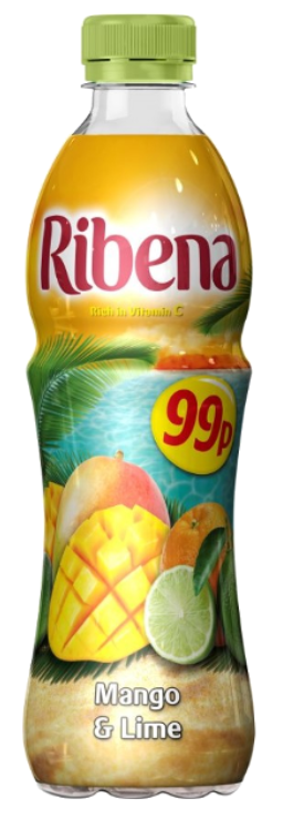 Drinks Ribena Mango and Lime PM 0.99 500ml 12