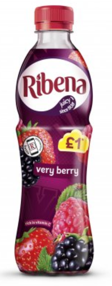 Drinks Ribena Very Berry PM 1.00 500ml 12