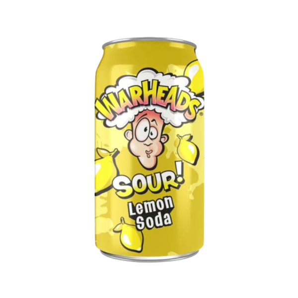Drinks Warheads Lemon Sour Soda NPM 355ml 12