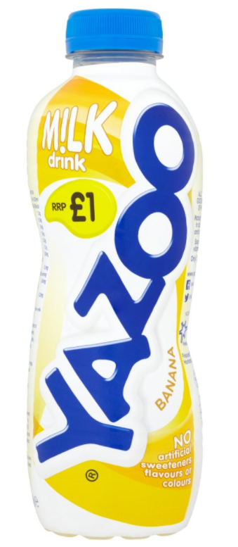 Drinks Yazoo Milk Banana PM 1.00 400ml 10