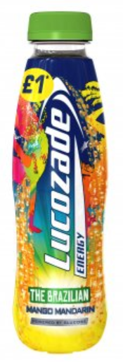 Energy Drinks Lucozade Energy Mango and Mandarin PM 1.00 380ml 24