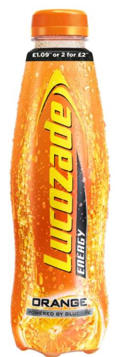 Energy Drinks Lucozade Energy Orange PM 1.09-2 For 2.00 380ml 24