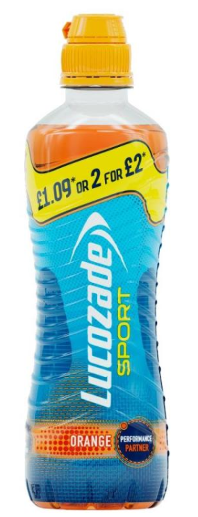 Energy Drinks Lucozade Energy Orange Sport PM 1.09-2 For 2.00 500ml 12