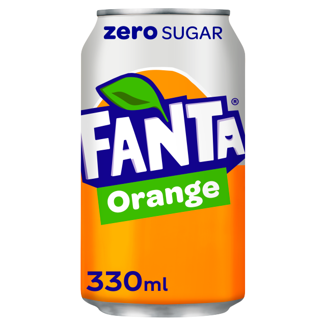 Fanta Orange ZERO 330ml x 24 (Can)