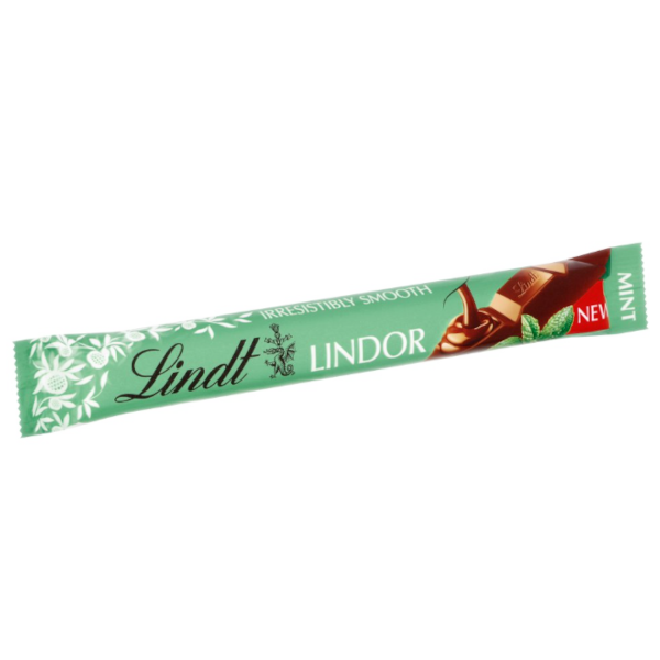 Chocolates Lindt Lindor Bar Mint NPM 38g 24