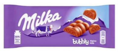 Chocolates Milka Bubbly Milk NPM 95g 14