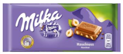 Chocolates Milka Hazelnuts NPM 100g 20