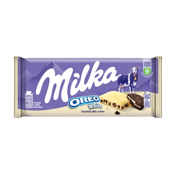 Chocolates Milka Oreo White NPM 100g 22
