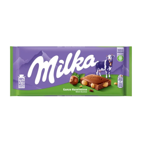 Chocolates Milka Whole Hazelnut NPM 100g 17