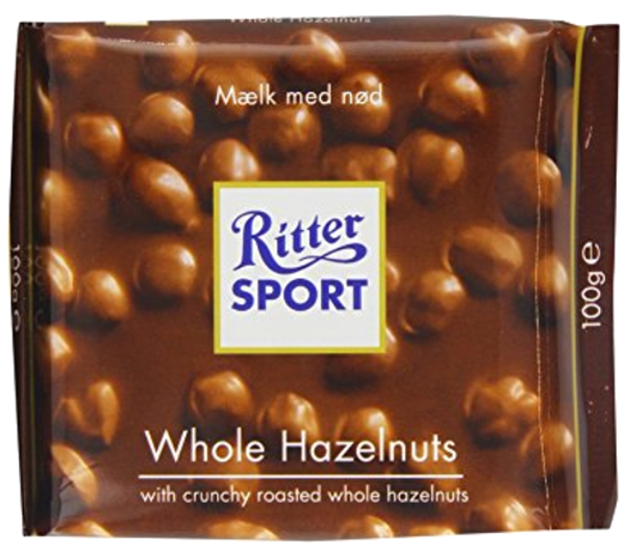 Chocolates Ritter Sport Whole Hazelnut NPM 100g 5