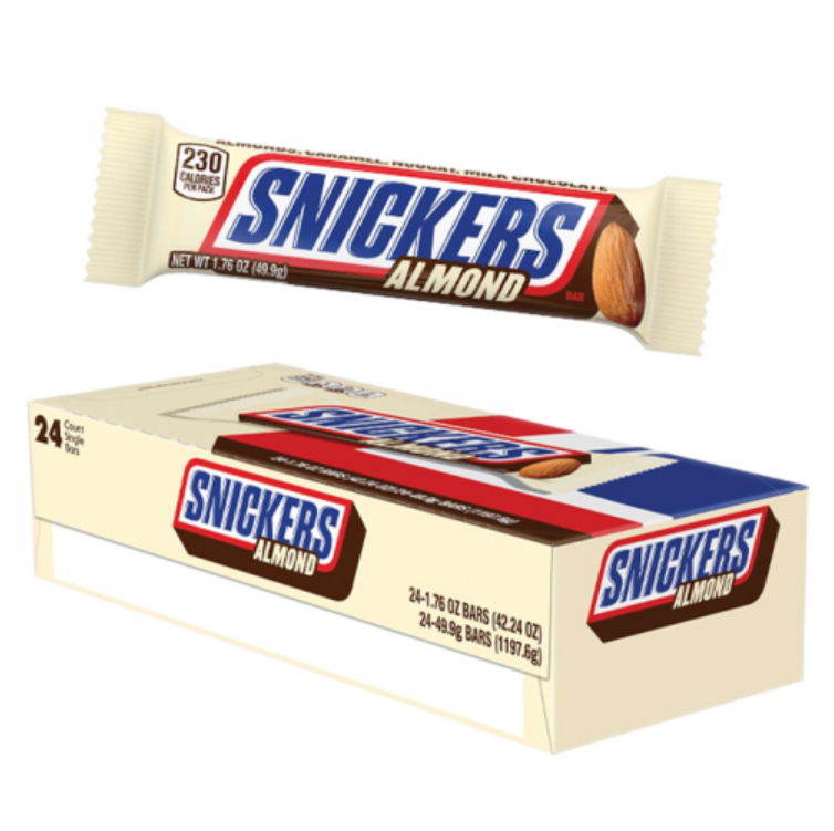 Chocolates Snickers Almond NPM 49g 24
