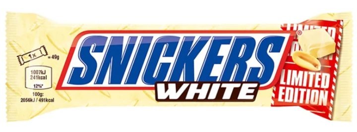 Chocolates Snickers White NPM 49g 24