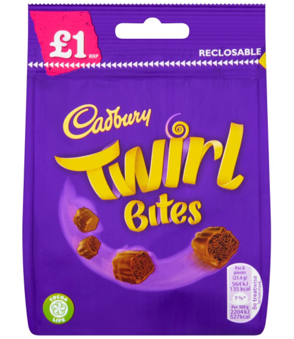 Chocolates Twirl Bites PM 1.00 95g 10