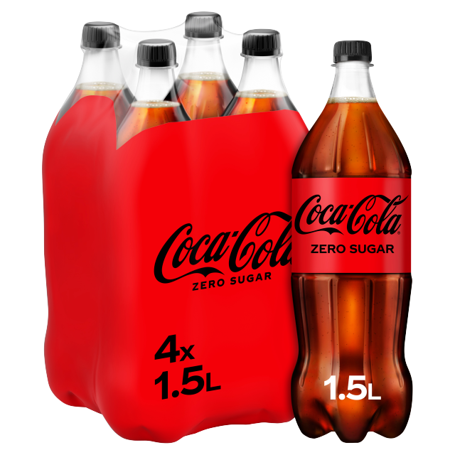 Coca-Cola ZERO Sugar 1.5L x 4pk (Bottle)