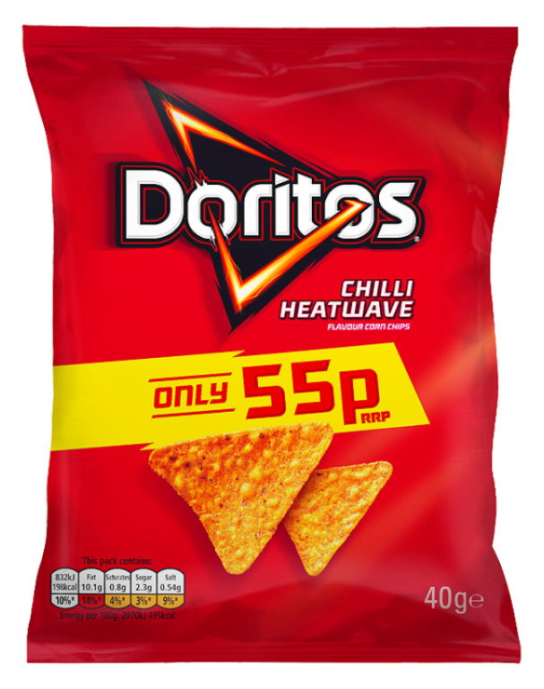 Crisps Doritos Chilli Heatwave PM 0.55 40g 32