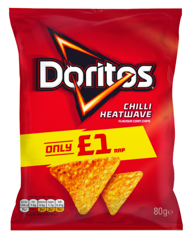 Crisps Doritos Chilli Heatwave PM 1.00 80g 12