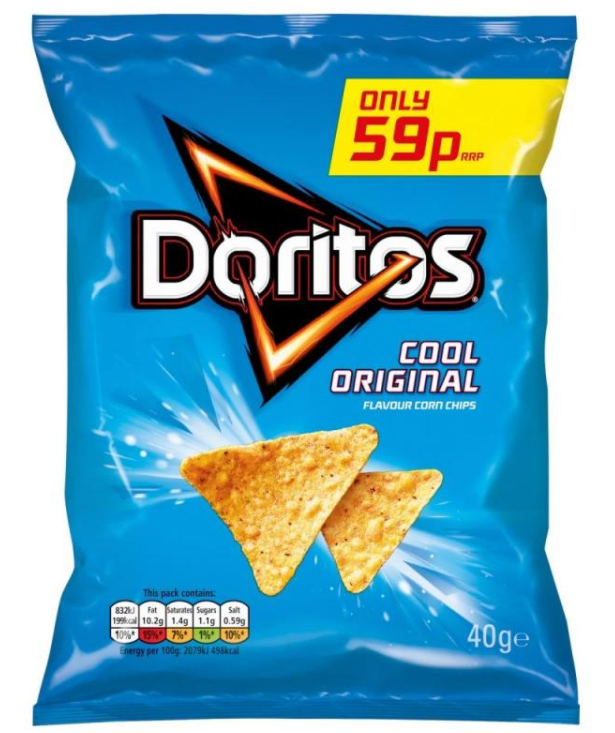 Crisps Doritos Cool Original PM 0.59 40g 32
