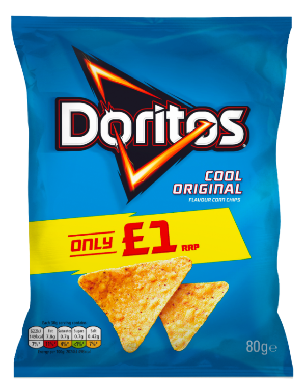 Crisps Doritos Cool Original PM 1.00 80g 12