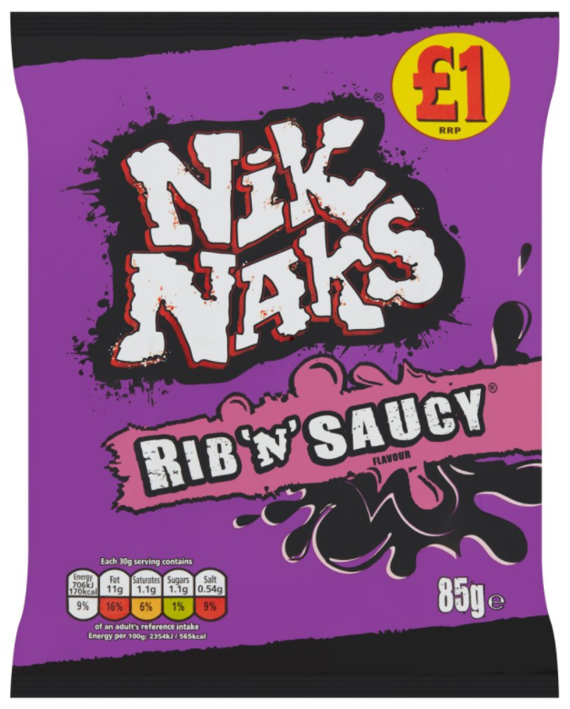 Crisps KP NiK Naks Nice N Spicy PM 1.00 95g 16