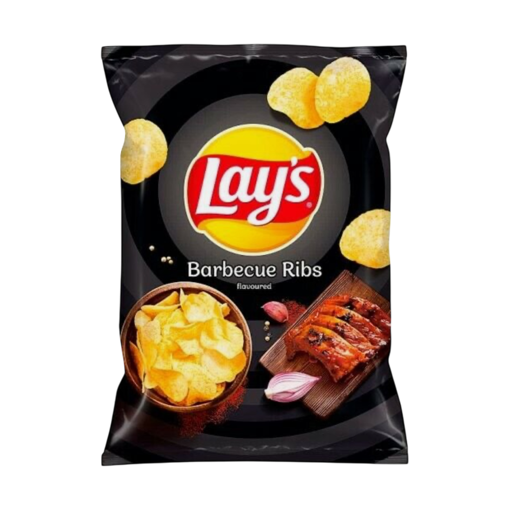 Crisps Lays Barbeque Ribs NPM 130g 21