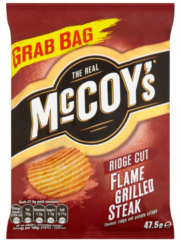 Crisps McCoys Grilled Steak NPM 47.5g 30
