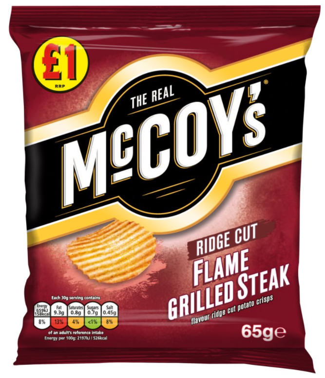 Crisps McCoys Ridge Cut Flame Grilled Steak PM 1.00 - 12