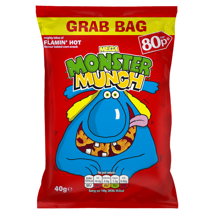 Crisps Monster Munch Flamin Hot PM 0.80 - 30