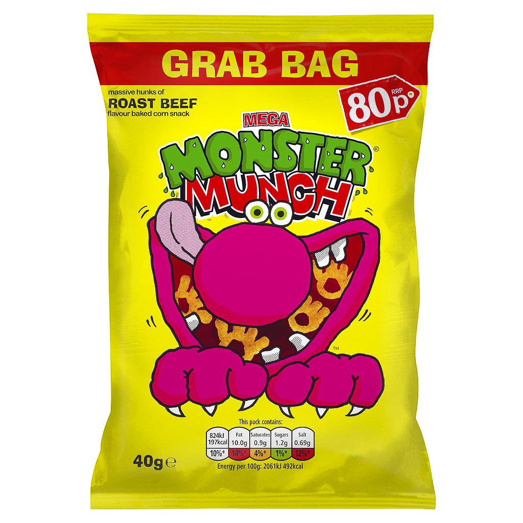 Crisps Monster Munch Roast Beef PM 0.80 - 30