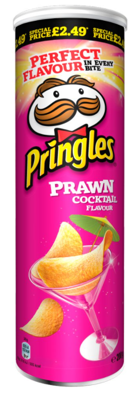 Crisps Pringles Prawn Cocktail PM 2.49 200g 6