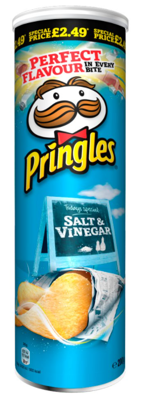 Crisps Pringles Salt and Vinegar PM 2.49 200g 6