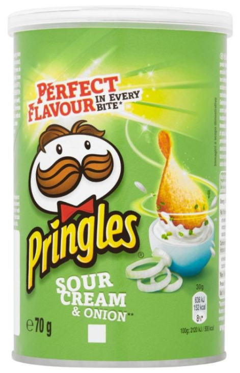 Crisps Pringles Sour Cream NPM 70g 12