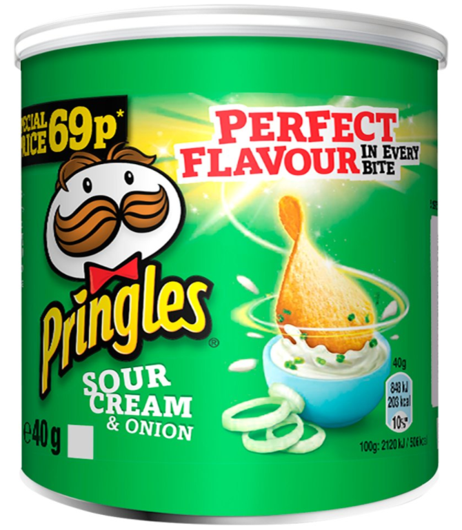 Crisps Pringles Sour Cream PM 0.69 40g 12
