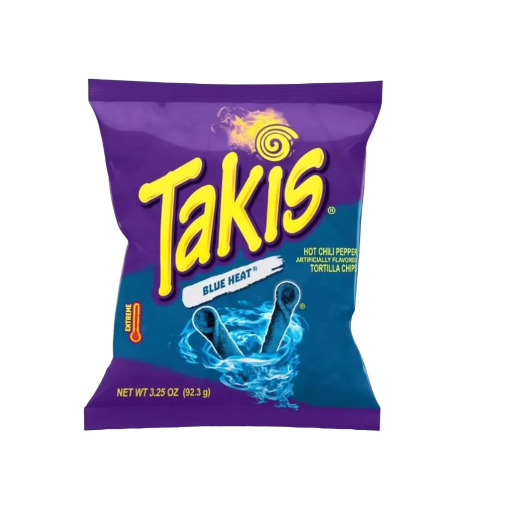 Crisps Takis Blue Heat Corn Chips NPM 3.25oz 20