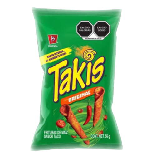 Crisps Takis Original Corn Chips NPM 56g 36