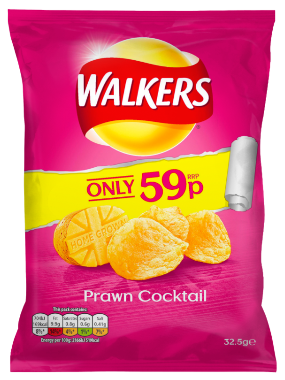 Crisps Walkers Prawn Cocktail PM 0.59 - 32