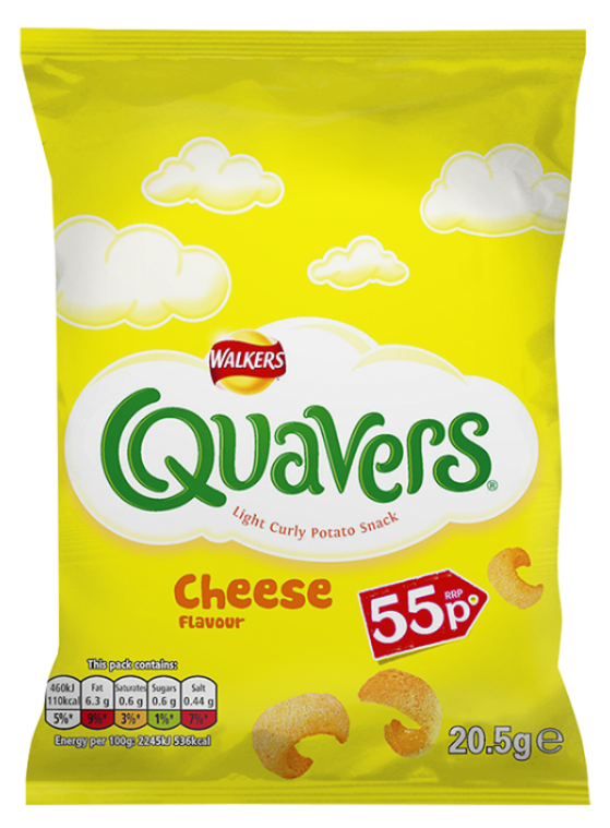 Crisps Walkers Quavers PM 0.55 32g 32