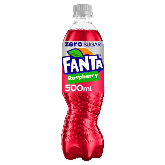 Fanta Zero Raspberry 500ml x 12 (Bottle)