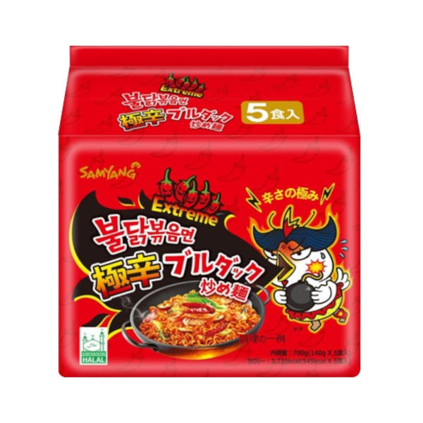 [Nood-All-SE-7094] Noodles Samyang Double Spice Hot Multi NPM 140g 5s 8