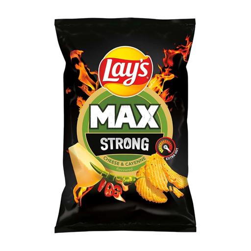[Cris-All-SE-5323] Crisps Lays Strong Cheese & Cayenne NPM 120g 24