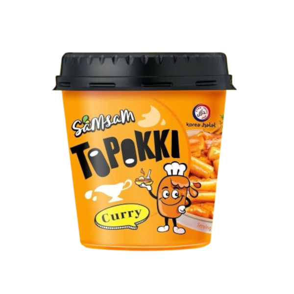 [Snac-All-SE-8685] Snacks Topokki Korean Rice Cake Curry NPM 120g 6