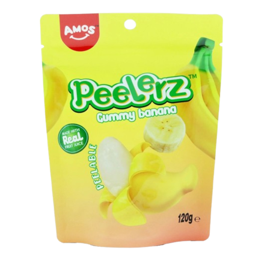 [Swee-All-SE-8823] Sweets & Candy Amos Peelerz Banana NPM 120g 12