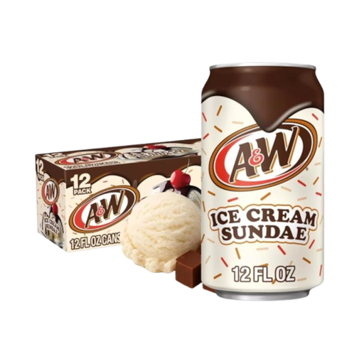 [Drin-All-SE-8924] Drinks A&W Ice Cream Sundae NPM 355ml 12