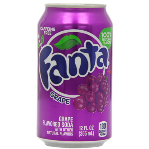 [049000030747] Drinks Fanta Grape NPM 355ml 12